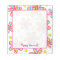 Striped Colourful Flower Personalized Notepad