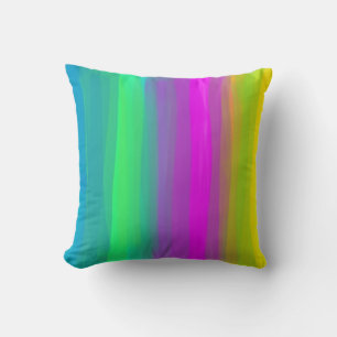Striped colours design  throw pillow