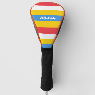 Striped Colours of Aruba Flag Golf Head Cover