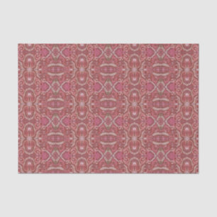 Striped Curves Bohemian Arabesque Pattern Copper Tissue Paper