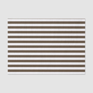 Striped Dark Coffee Tissue Paper