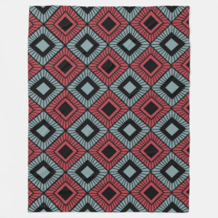 Striped Diamonds Fleece Blanket