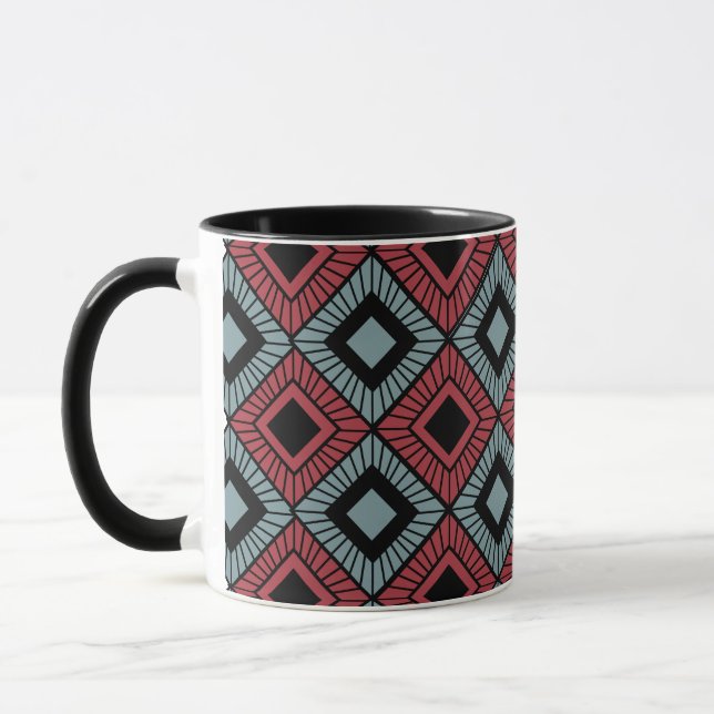 Striped Diamonds Mug (Left)