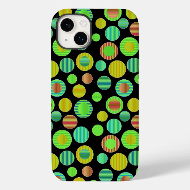 Striped Dots Case-Mate iPhone Case (Back)