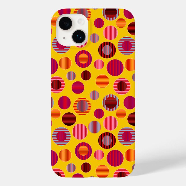 Striped Dots Case-Mate iPhone Case (Back)