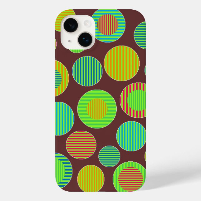 Striped Dots Case-Mate iPhone Case (Back)