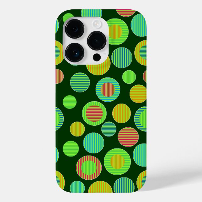 Striped Dots Case-Mate iPhone Case (Back)
