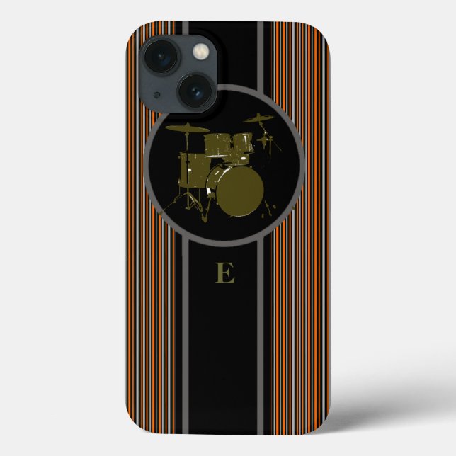 striped Drum music customizable Case-Mate iPhone Case (Back)