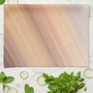 Striped earth tone gradient kitchen towel