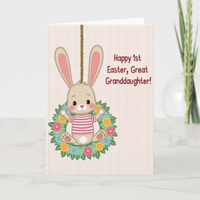 Striped Easter Creature Card (Front)