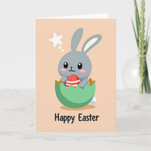 Striped Egg Friend Holiday Card