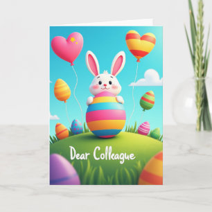 Striped Egg Happy Spring Card