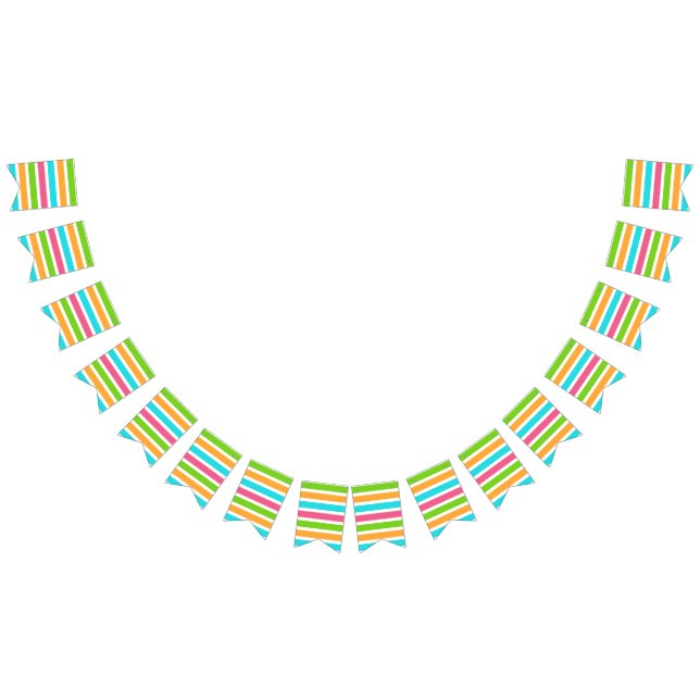Striped Egg Paint Bunting Flags (All)