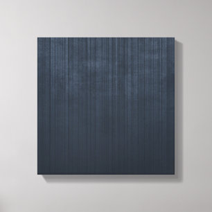 Striped elegant ombre Blue rustic abstract Canvas Print