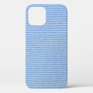 Striped fabric texture, real cloth. iPhone 12 case