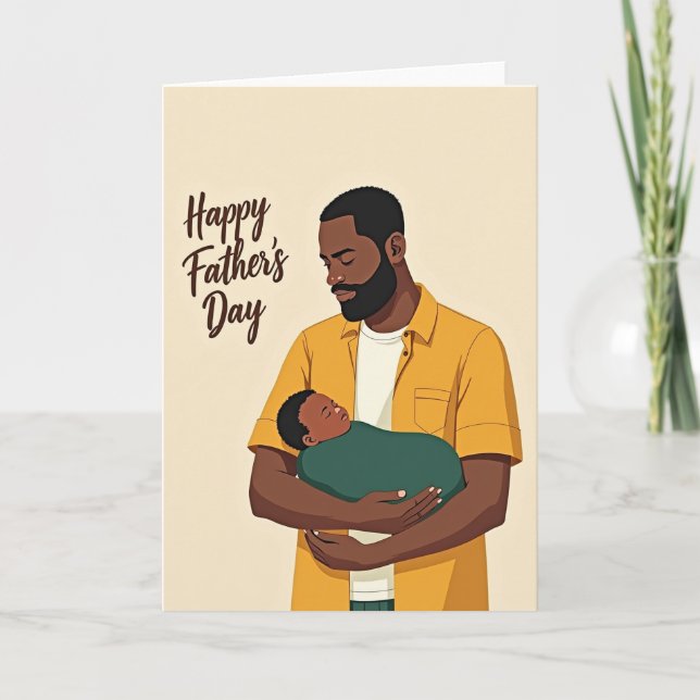 Striped Fathers Love Card (Front)