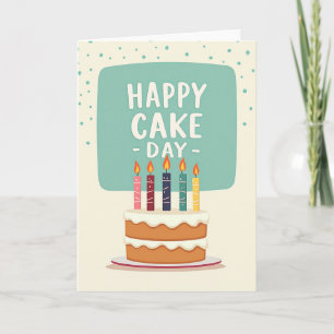 Striped Festive Cake Card