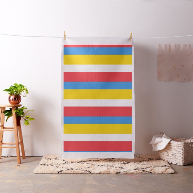 Striped Flag Colours of Aruba Fabric (In Situ)