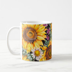 Striped Floral: Colourful Indian Ornament Coffee Mug