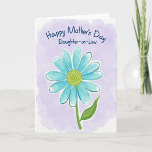 Striped Floral Daughter In Law Card
