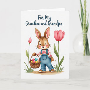 Striped Friend Basket Card