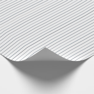 Striped Gift Wrapping Paper-Blue-White 02 Wrapping Paper