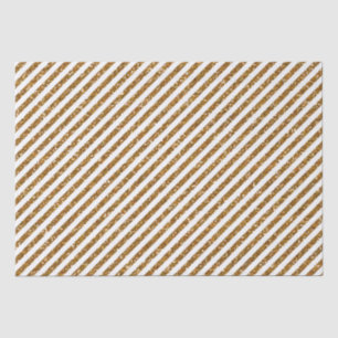 Striped Gold Glitter Tissue Paper