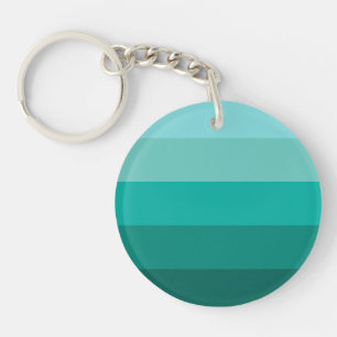 Striped Green Colours Keychain