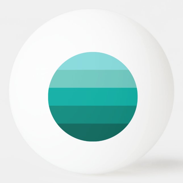 Striped Green Colours  Ping Pong Ball (Front)