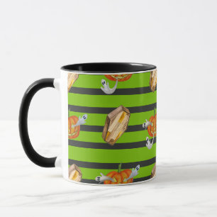 Striped Halloween Mug