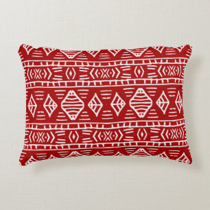 Striped hand painted seamless pattern with ethnic accent pillow