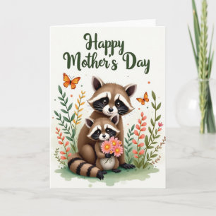 Striped Happy Family Card