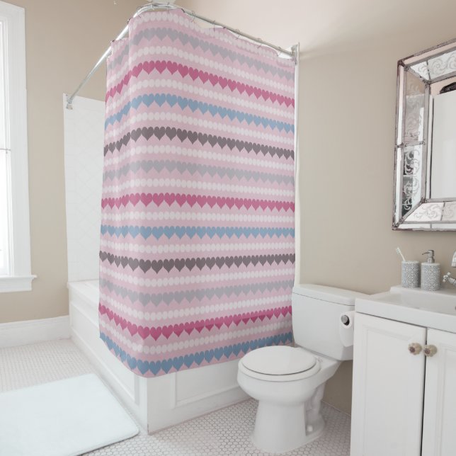Striped Heart and Circle Pattern (In Situ)