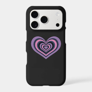 Striped Heart - Modern Retro Design