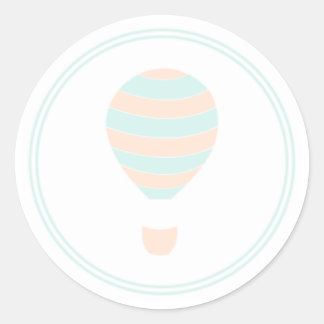 Striped Hot Air Balloon Stickers