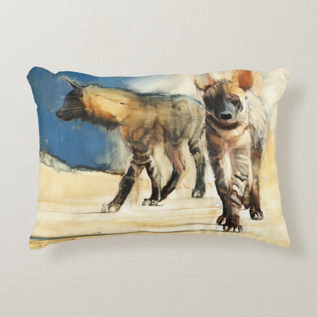 Striped Hyaenas 2010 Accent Pillow (Front)