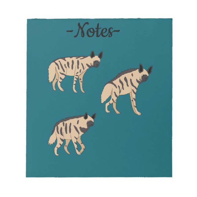 Striped Hyenas Notepad (Front)