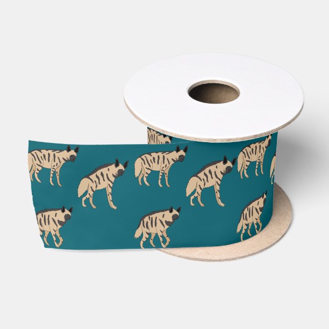 Striped Hyenas Satin Ribbon (Spool)