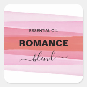 Striped Ink Pink Roller Bottle Labels
