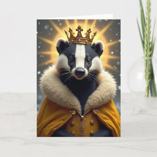 Striped King Birthday Card