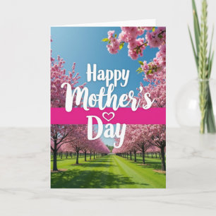 Striped Lawn Mothers Day Card