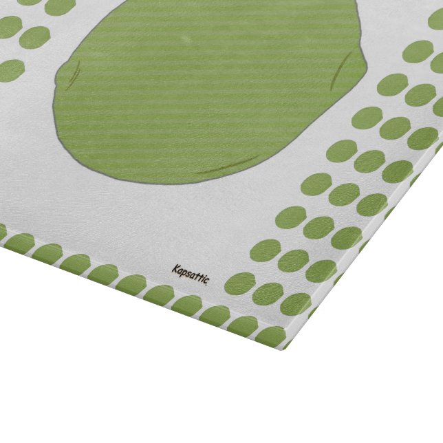 Striped Lime Cutting Board (Corner)