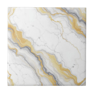 Striped Luxe Marble Ceramic Tile