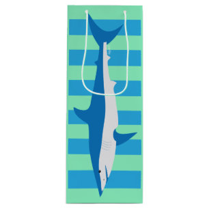 Striped Mako Shark Wine Bag