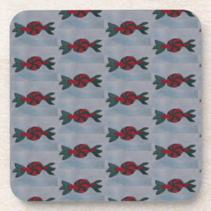 Striped Mint Candies Coaster
