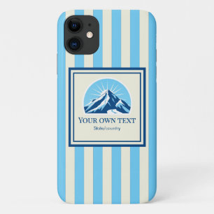 Striped Mountain ski resort name iPhone 11 Case