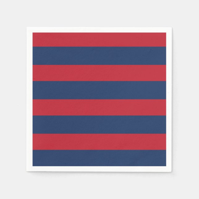 Striped Nautical Marine Napkin (Front)