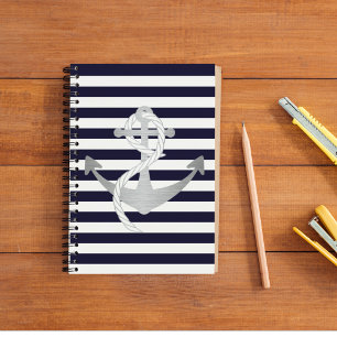 Striped Nautical Sailing Notebook