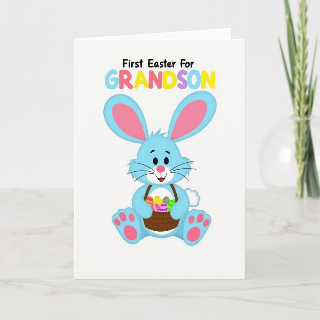 Striped Ovoids Rabbit Card (Front)