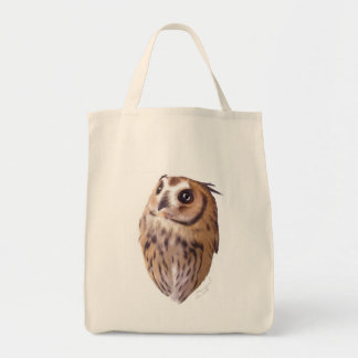 Striped owl Shopping Tote Bag